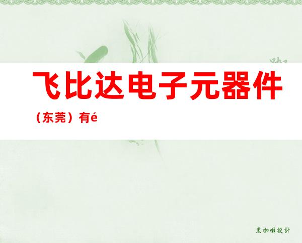 飞比达电子元器件（东莞）有限公司